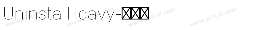 Uninsta Heavy字体转换
